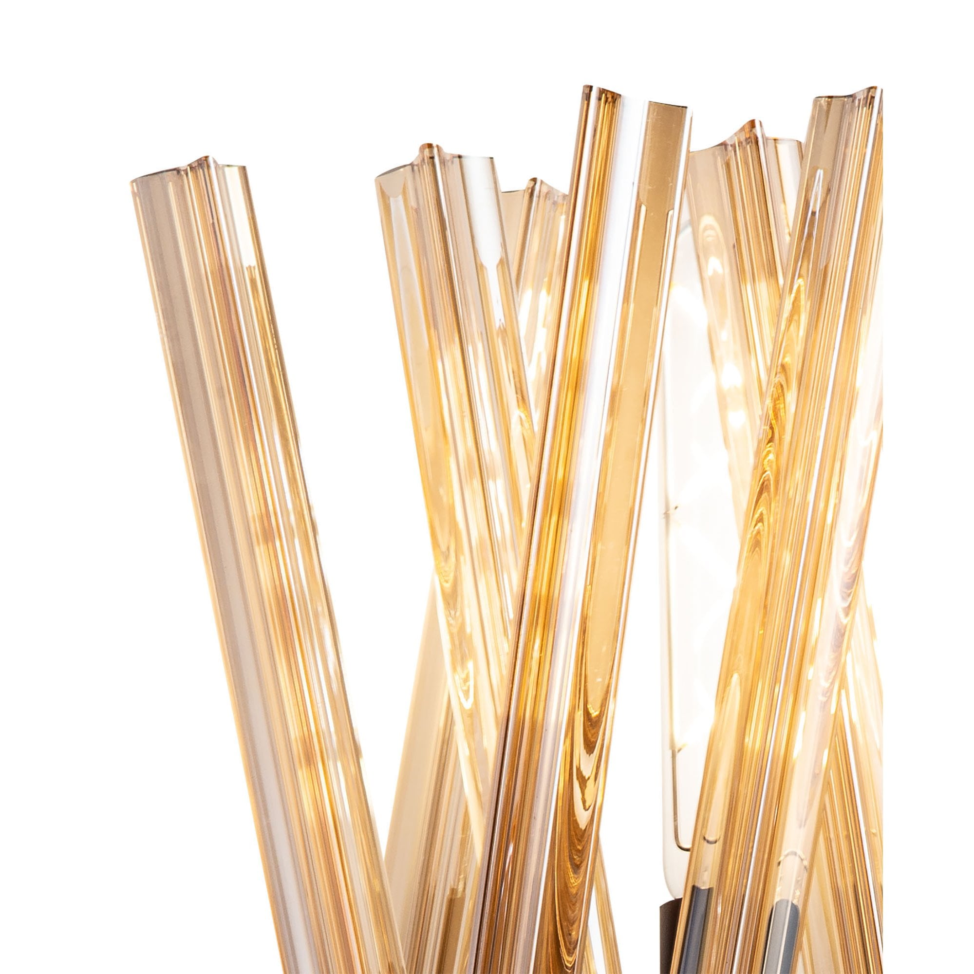 NL83649 Clover 2 Light Wall Light Brown Oxide / Champagne Glass