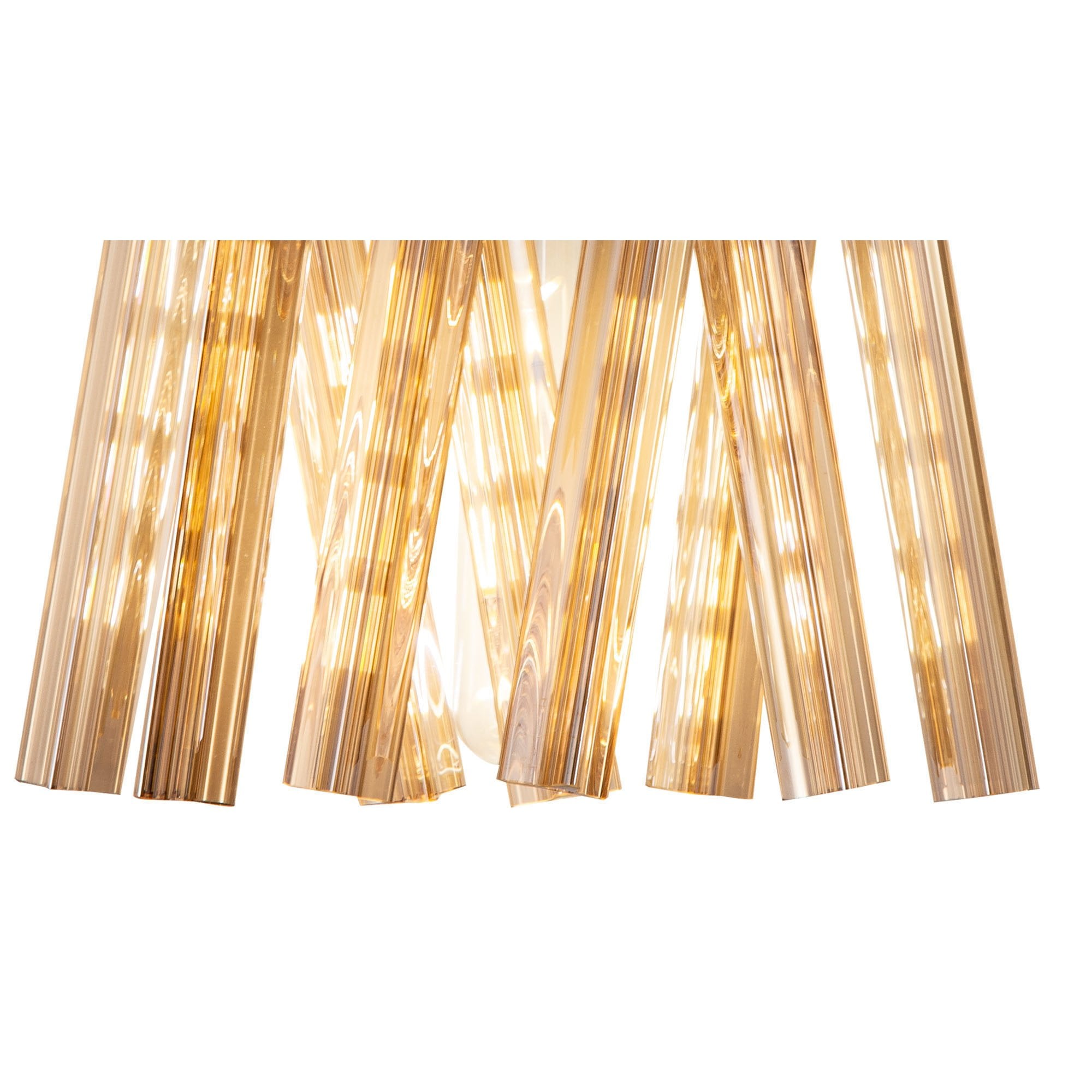 NL83649 Clover 2 Light Wall Light Brown Oxide / Champagne Glass