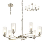 NL83749 Darling 7 Light Pendant/Semi Ceiling Polished Nickel
