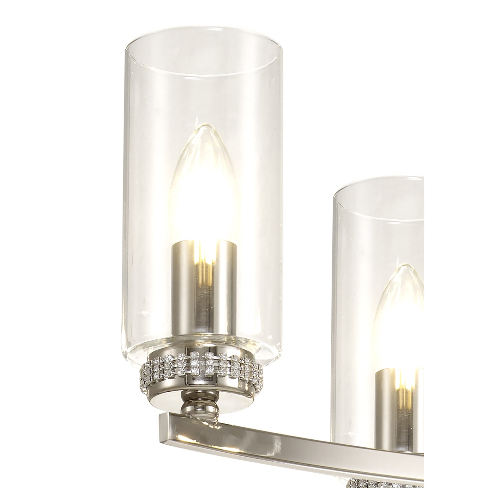 NL83749 Darling 7 Light Pendant/Semi Ceiling Polished Nickel