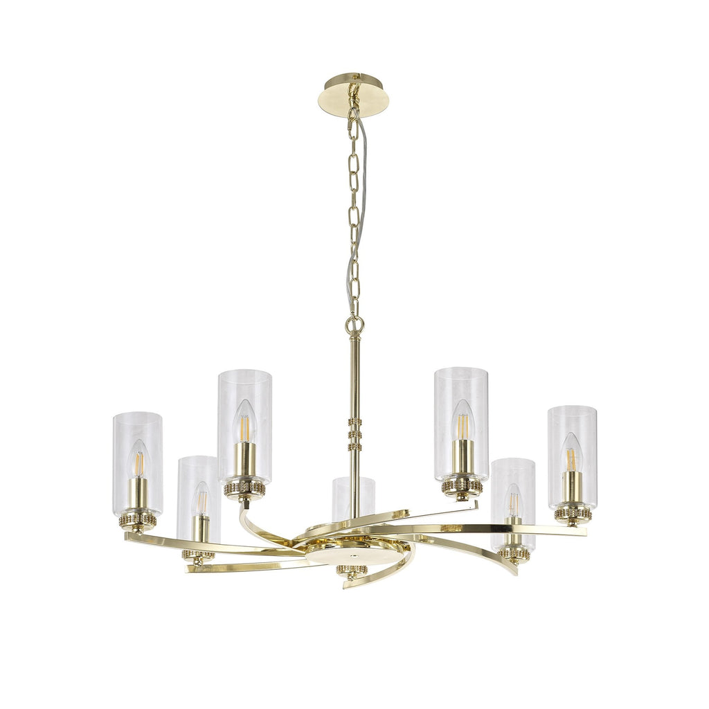 NL83759 Darling 7 Light Pendant/Semi Ceiling Polished Gold