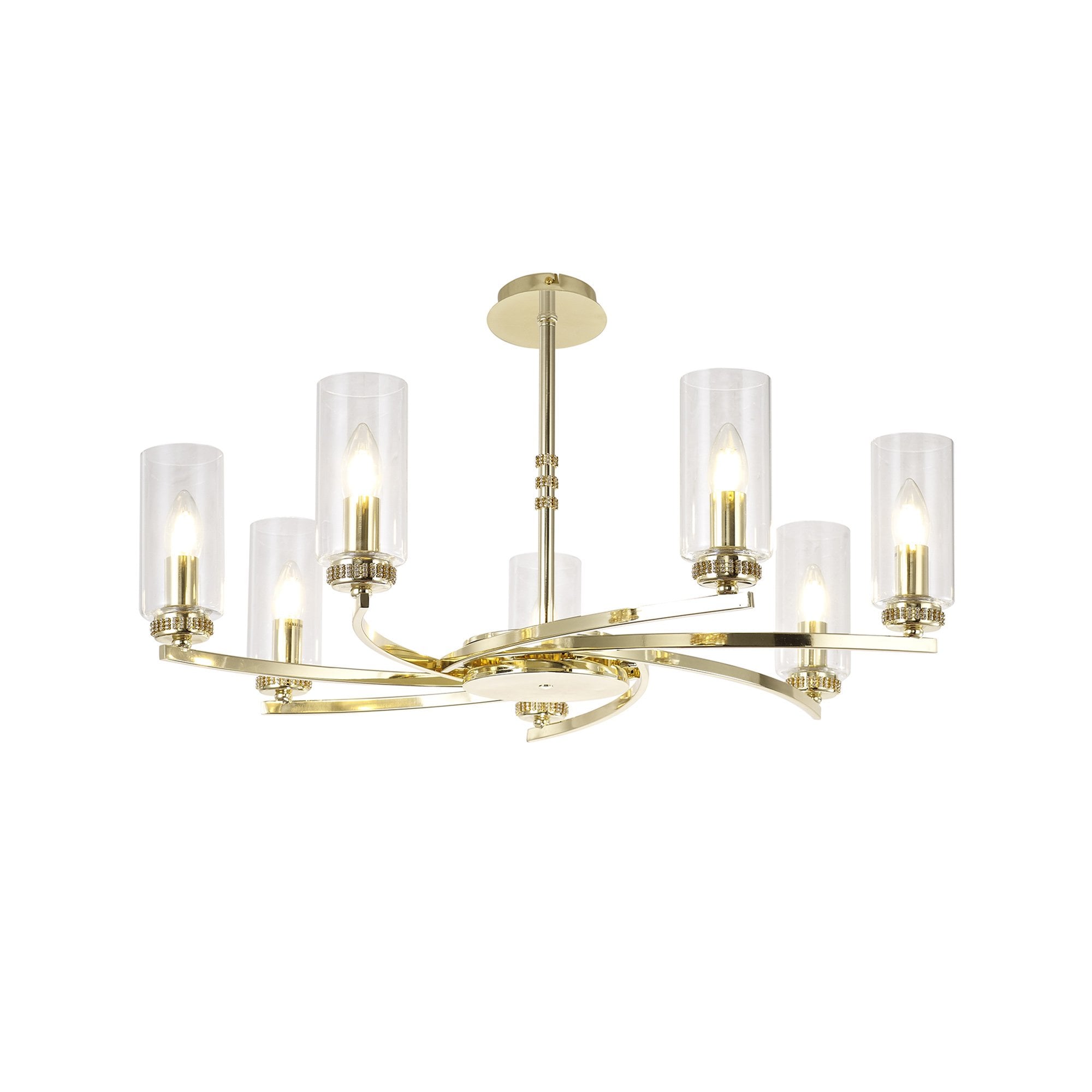 NL83759 Darling 7 Light Pendant/Semi Ceiling Polished Gold