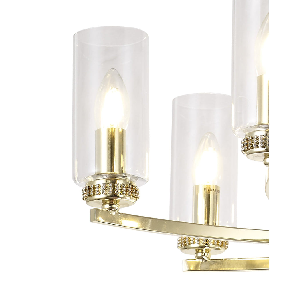 NL83759 Darling 7 Light Pendant/Semi Ceiling Polished Gold