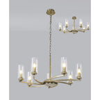 NL83769 Darling 7 Light Pendant/Semi Ceiling Antique Brass