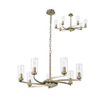 NL83769 Darling 7 Light Pendant/Semi Ceiling Antique Brass