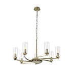 NL83769 Darling 7 Light Pendant/Semi Ceiling Antique Brass
