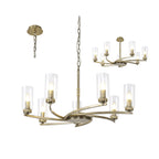 NL83769 Darling 7 Light Pendant/Semi Ceiling Antique Brass