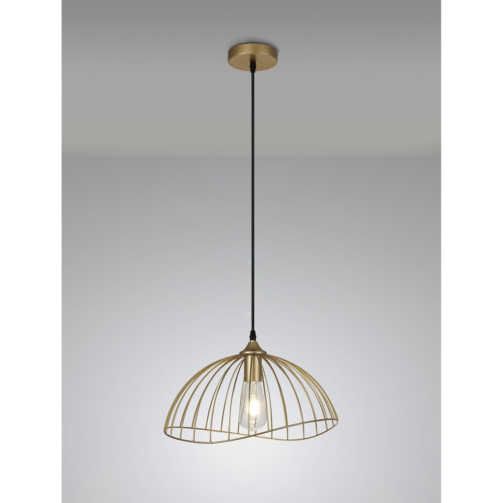 NL83779 Belgium Dome Pendant Painted Gold