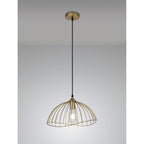 NL83779 Belgium Dome Pendant Painted Gold