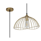 NL83779 Belgium Dome Pendant Painted Gold