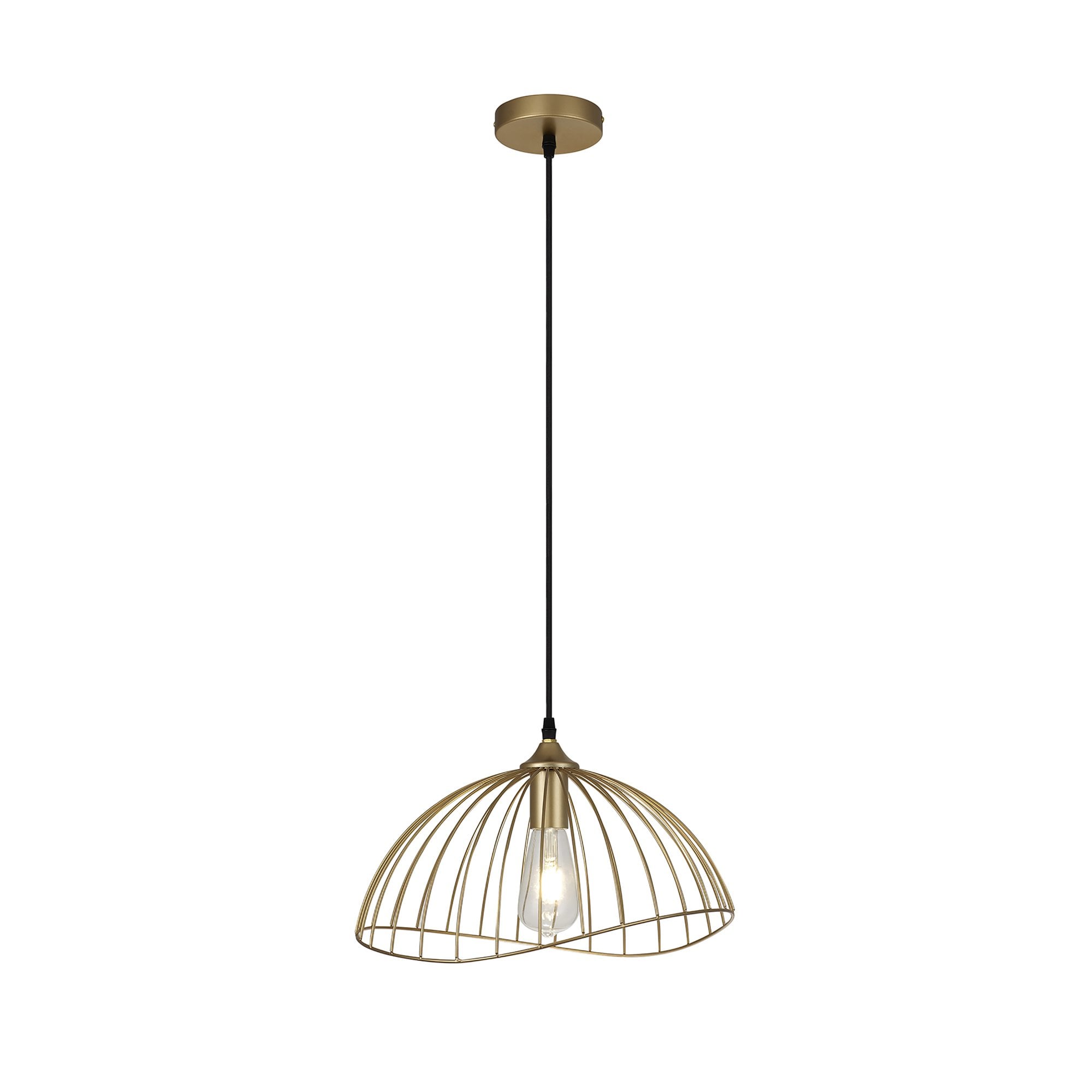 NL83779 Belgium Dome Pendant Painted Gold