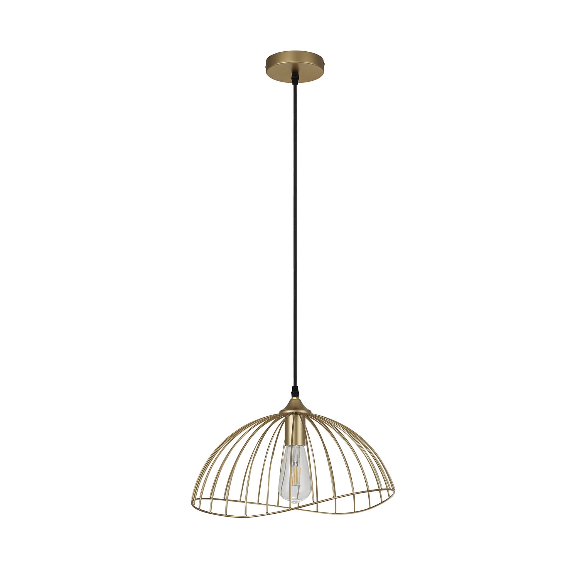 NL83779 Belgium Dome Pendant Painted Gold