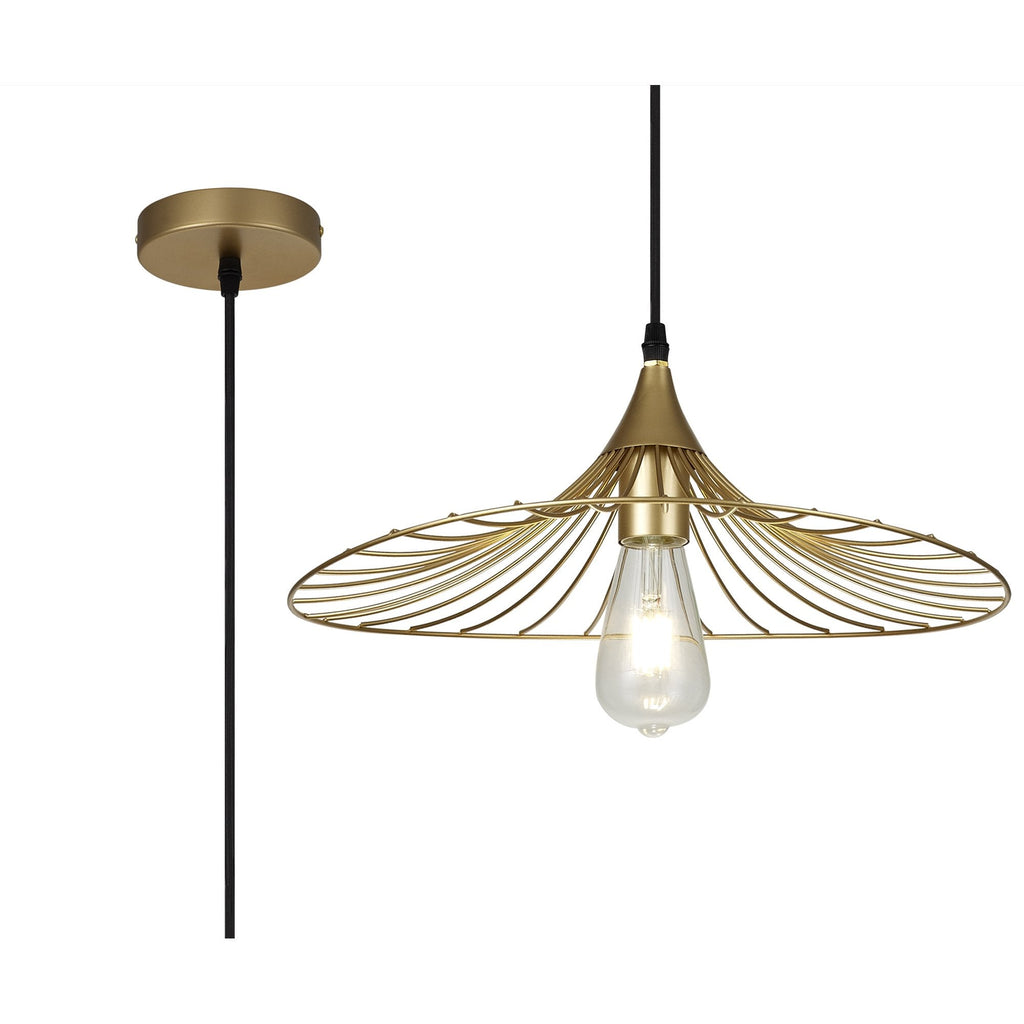 NL83789 Belgium Shallow Pendant Painted Gold