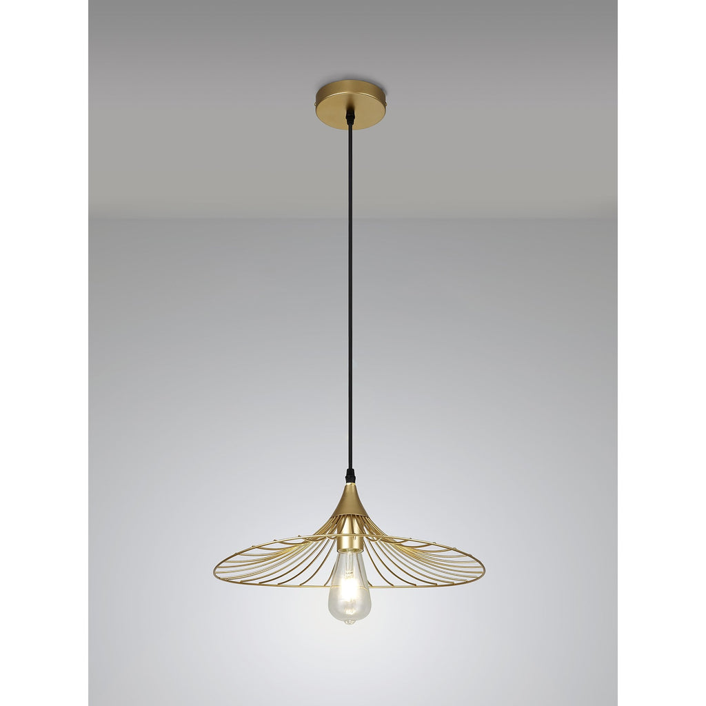 NL83789 Belgium Shallow Pendant Painted Gold