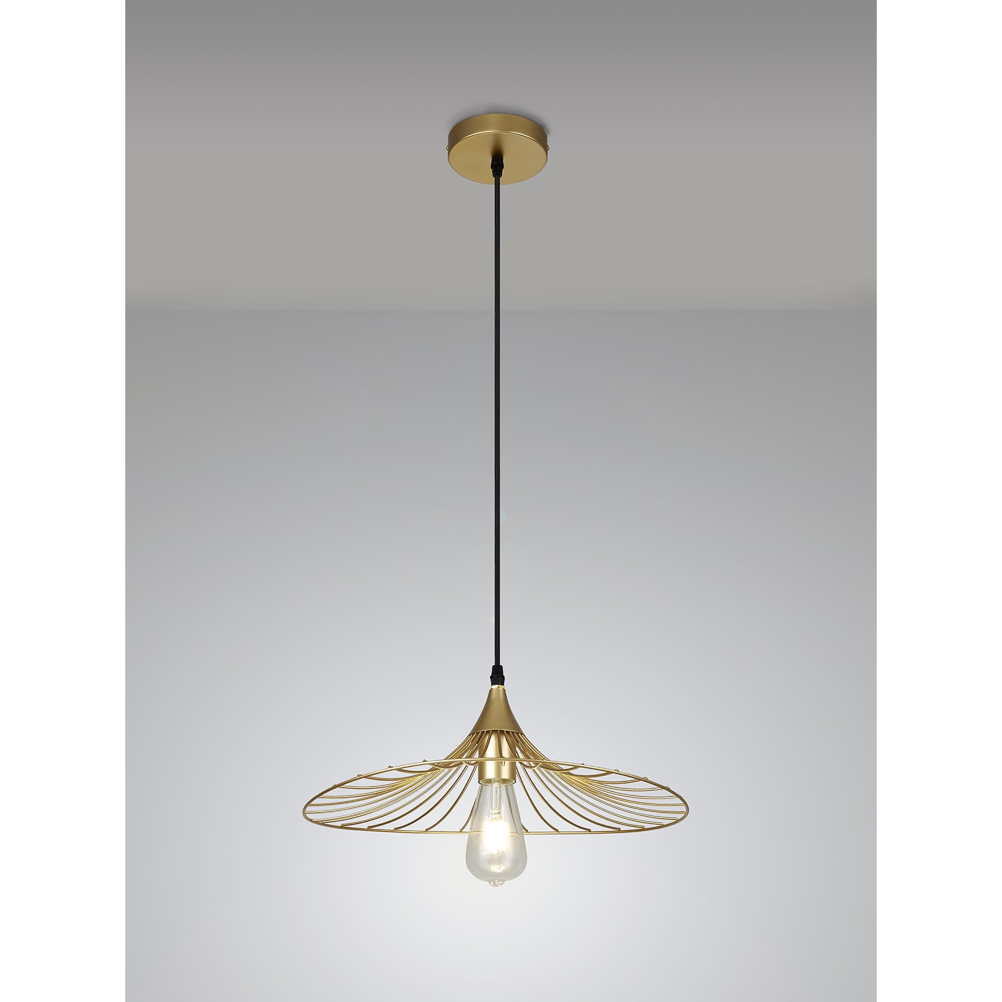 NL83789 Belgium Shallow Pendant Painted Gold