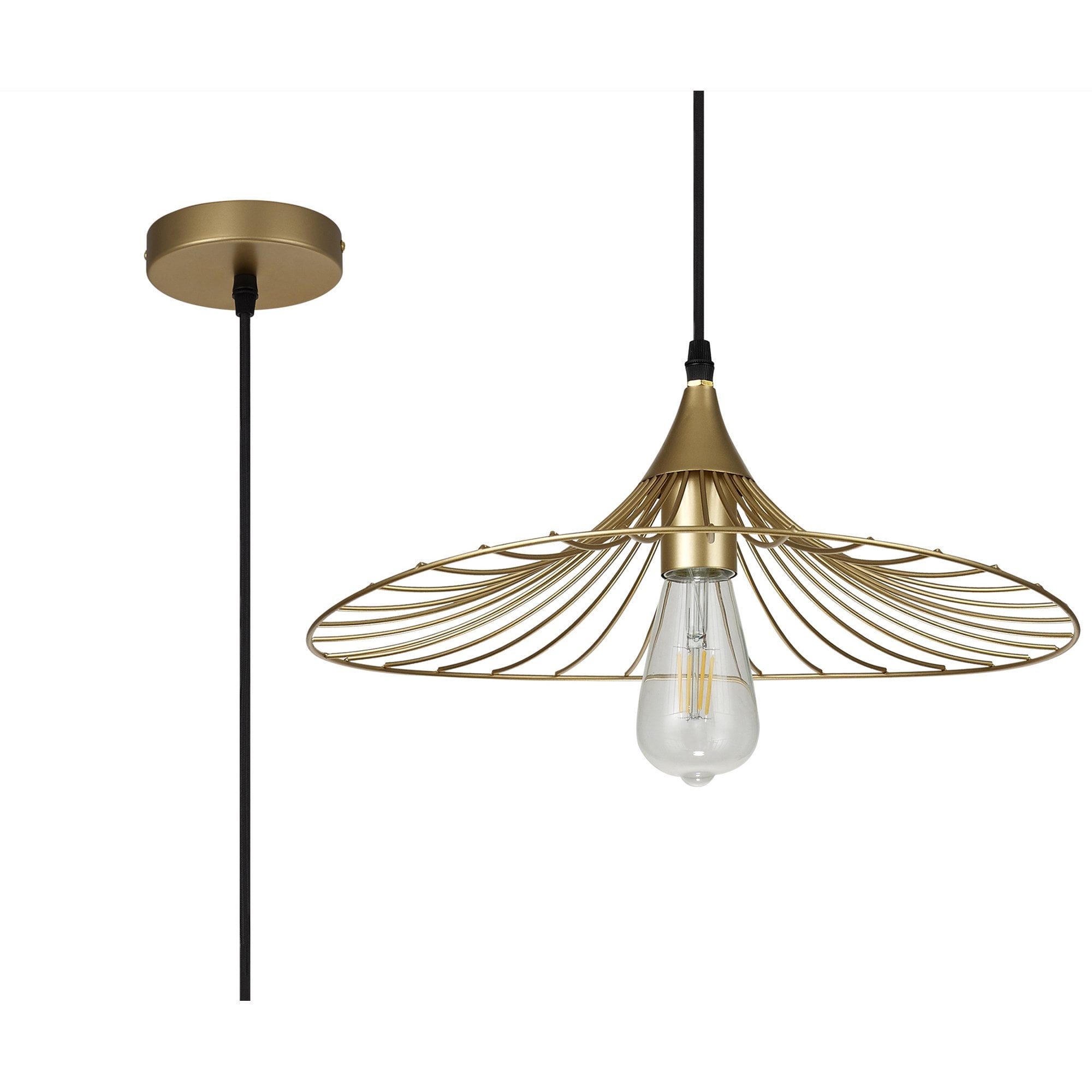 NL83789 Belgium Shallow Pendant Painted Gold