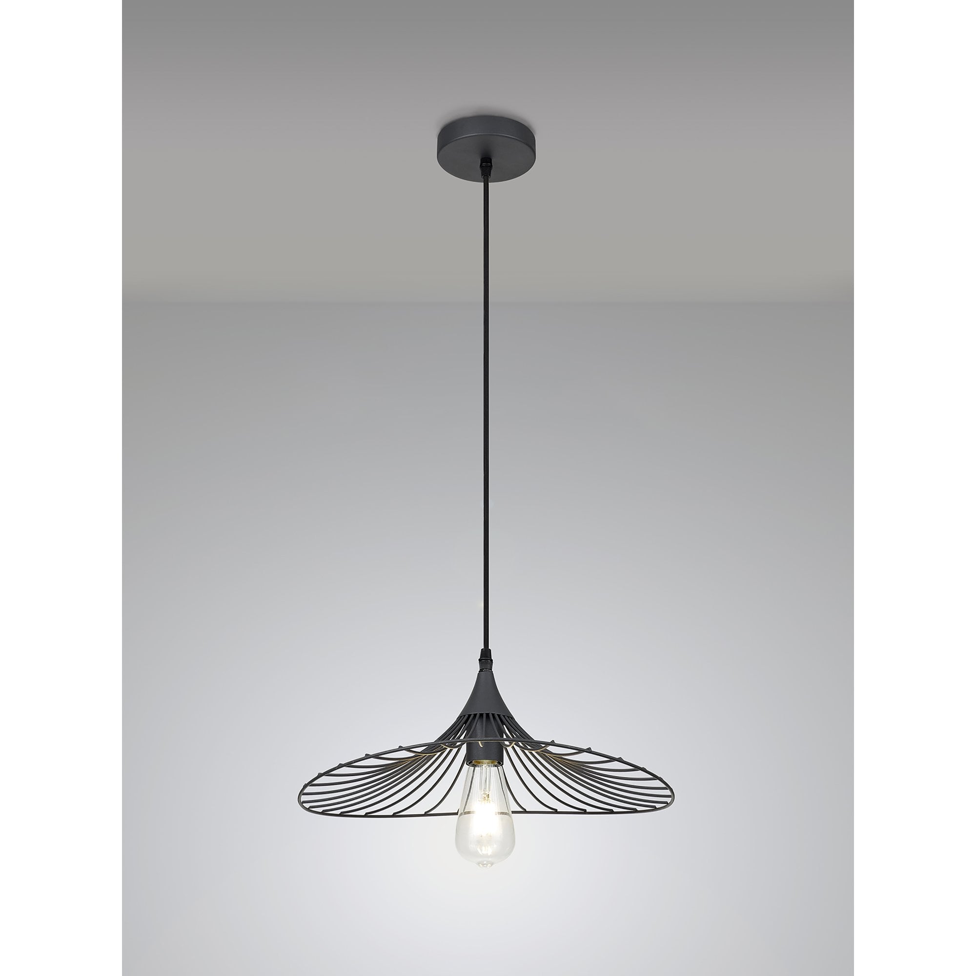 NL83809 Belgium Shallow Pendant Graphite