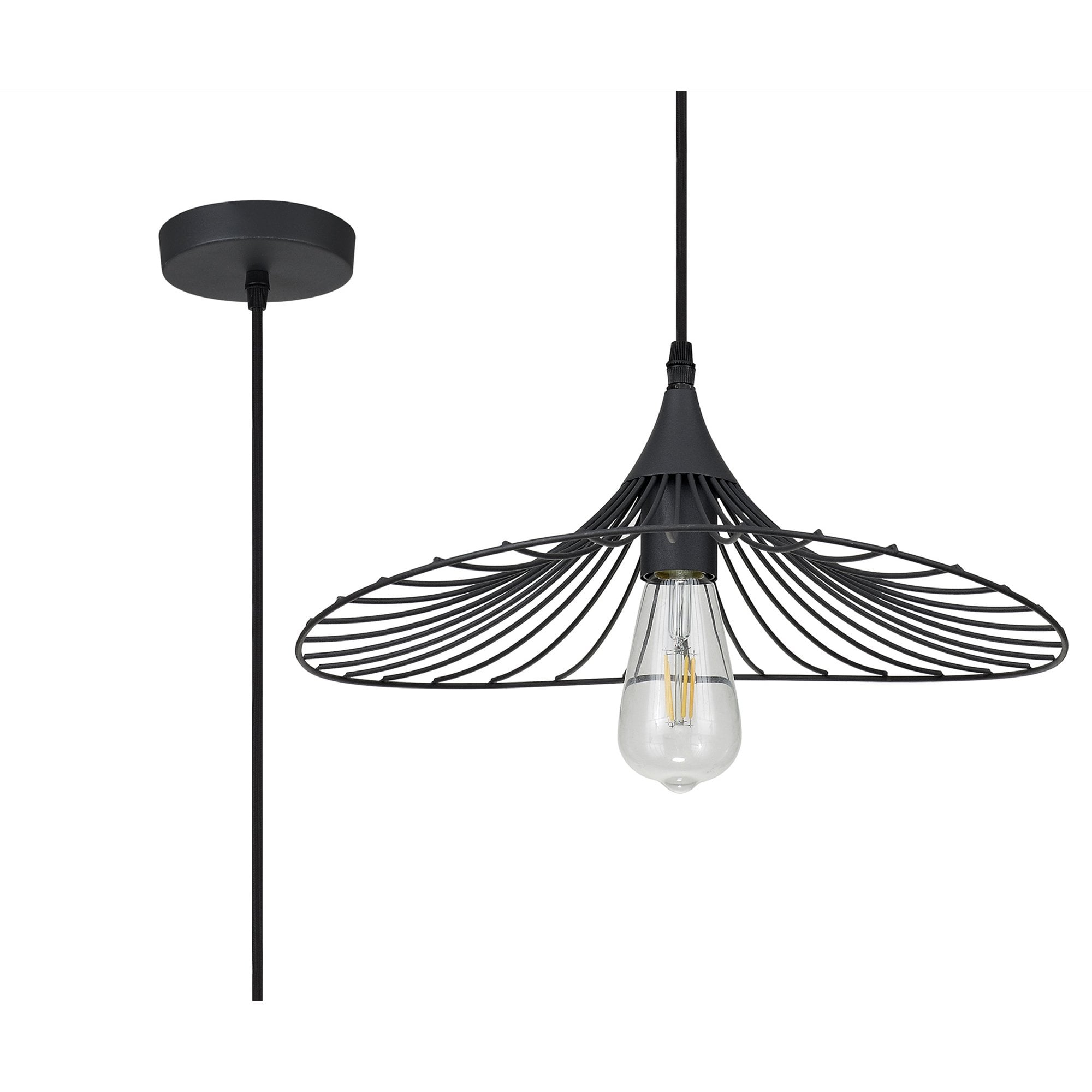 NL83809 Belgium Shallow Pendant Graphite