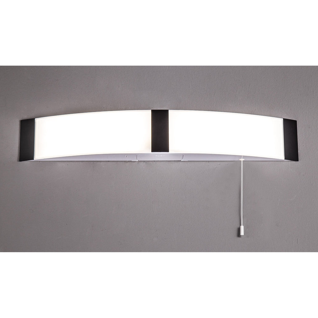 NL83929 Tilly Bathroom LED Wall Lamp Shaver Socket Black