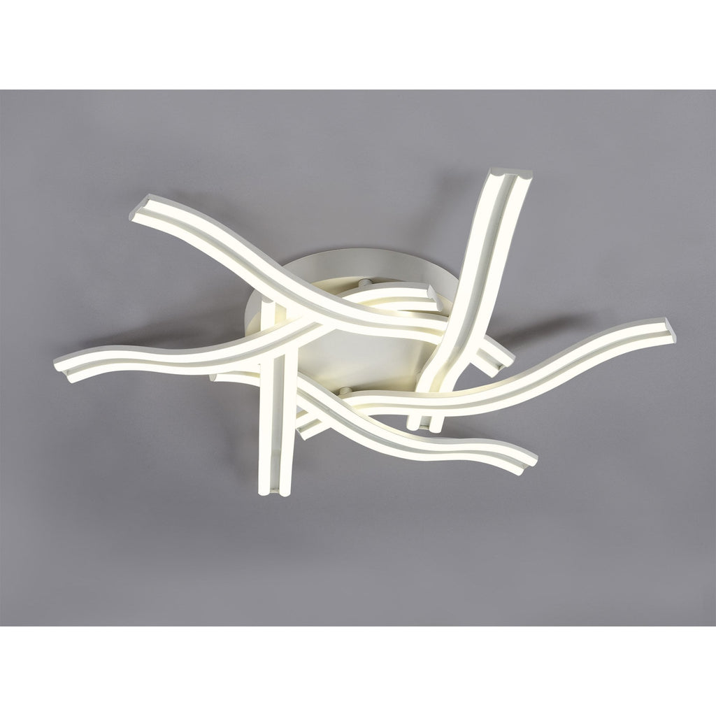 NL84089 Josh 6 Light Ceiling 3 Step Dimming White