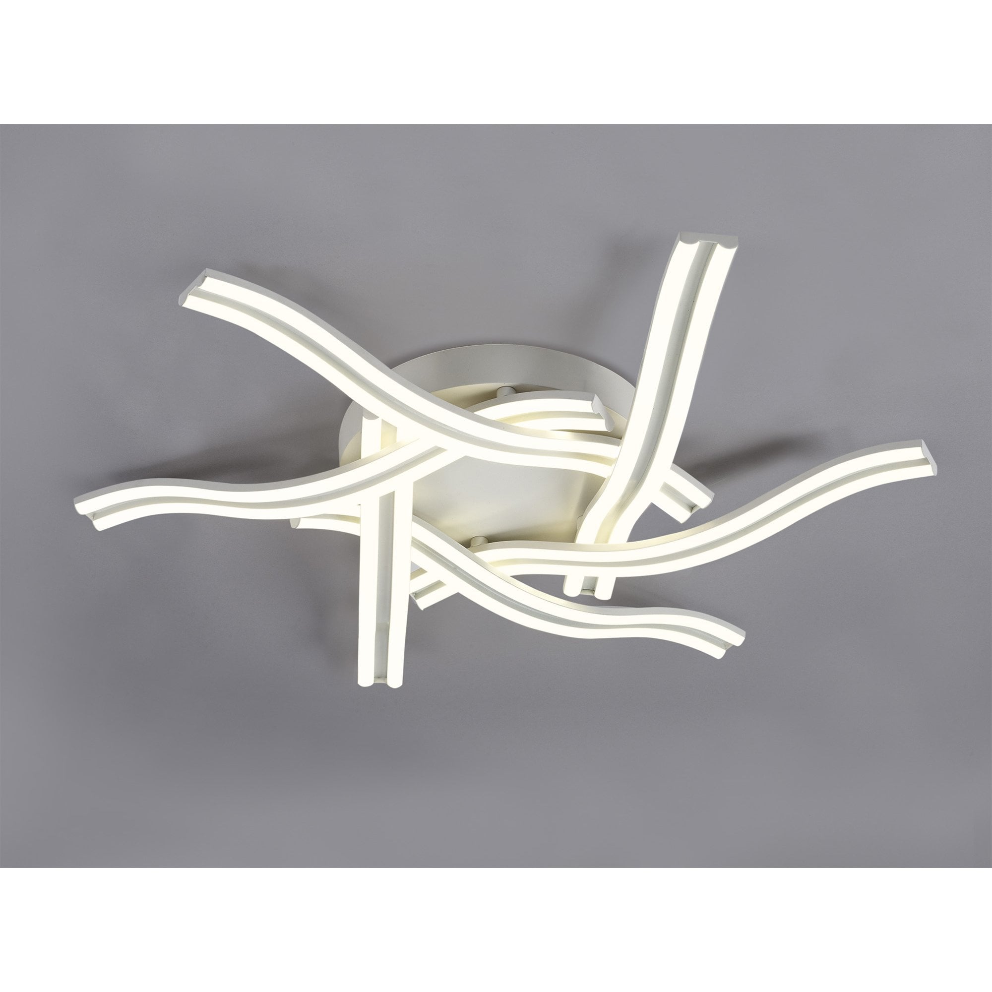 NL84089 Josh 6 Light Ceiling 3 Step Dimming White
