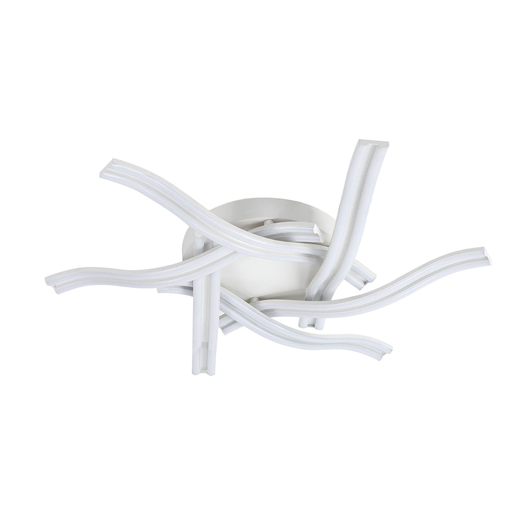 NL84089 Josh 6 Light Ceiling 3 Step Dimming White