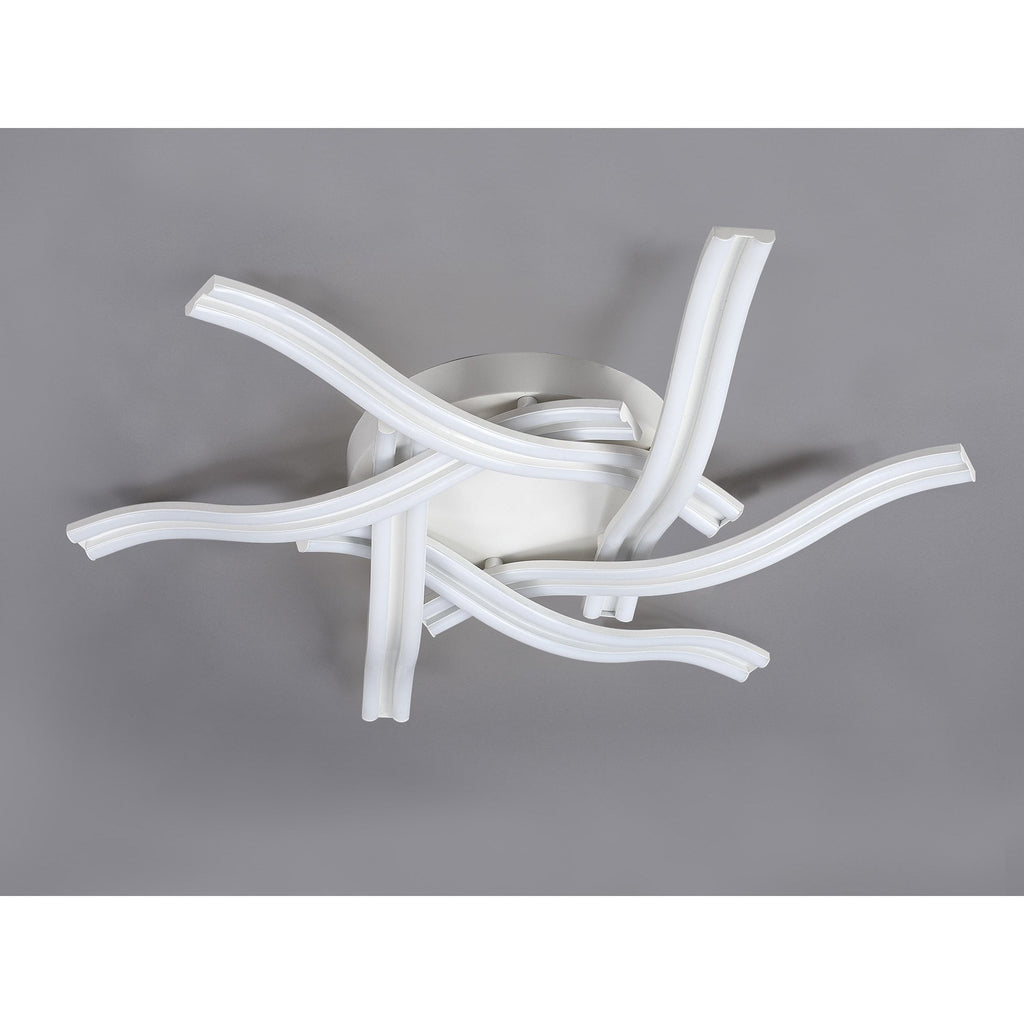 NL84089 Josh 6 Light Ceiling 3 Step Dimming White