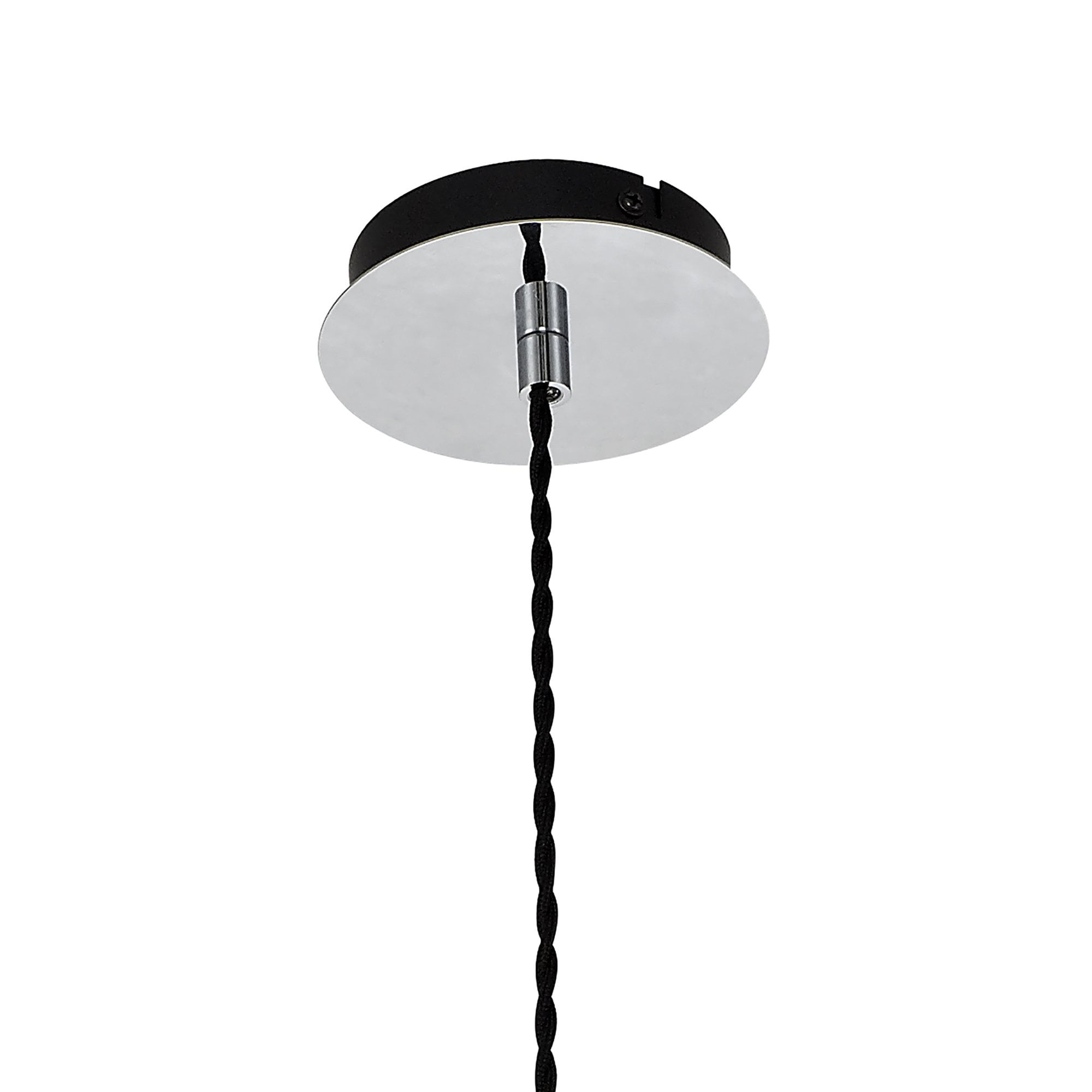 NL84149 Zen Pendant 17cm Round Chrome & Smoke
