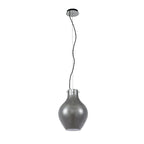 NL84159 Zen Pendant 28cm Round Chrome & Smoke