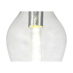 NL84179 Zen Pendant 17cm Round Chrome & Clear