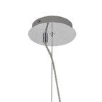 NL84199 Zen Pendant 38cm Round Chrome & Clear