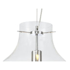 NL84199 Zen Pendant 38cm Round Chrome & Clear