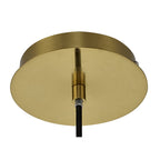 NL84229 Kane Pendant 15cm Dome Ancient Brass & Clear
