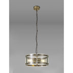 NL84309 Prince Pendant 2 Light Antique Brass