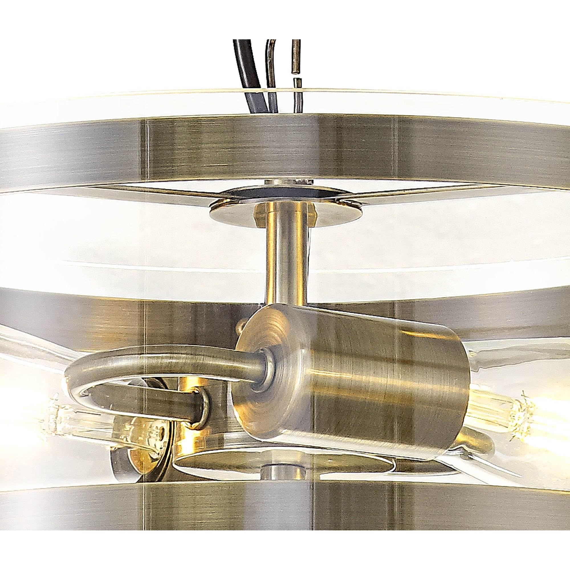 NL84309 Prince Pendant 2 Light Antique Brass