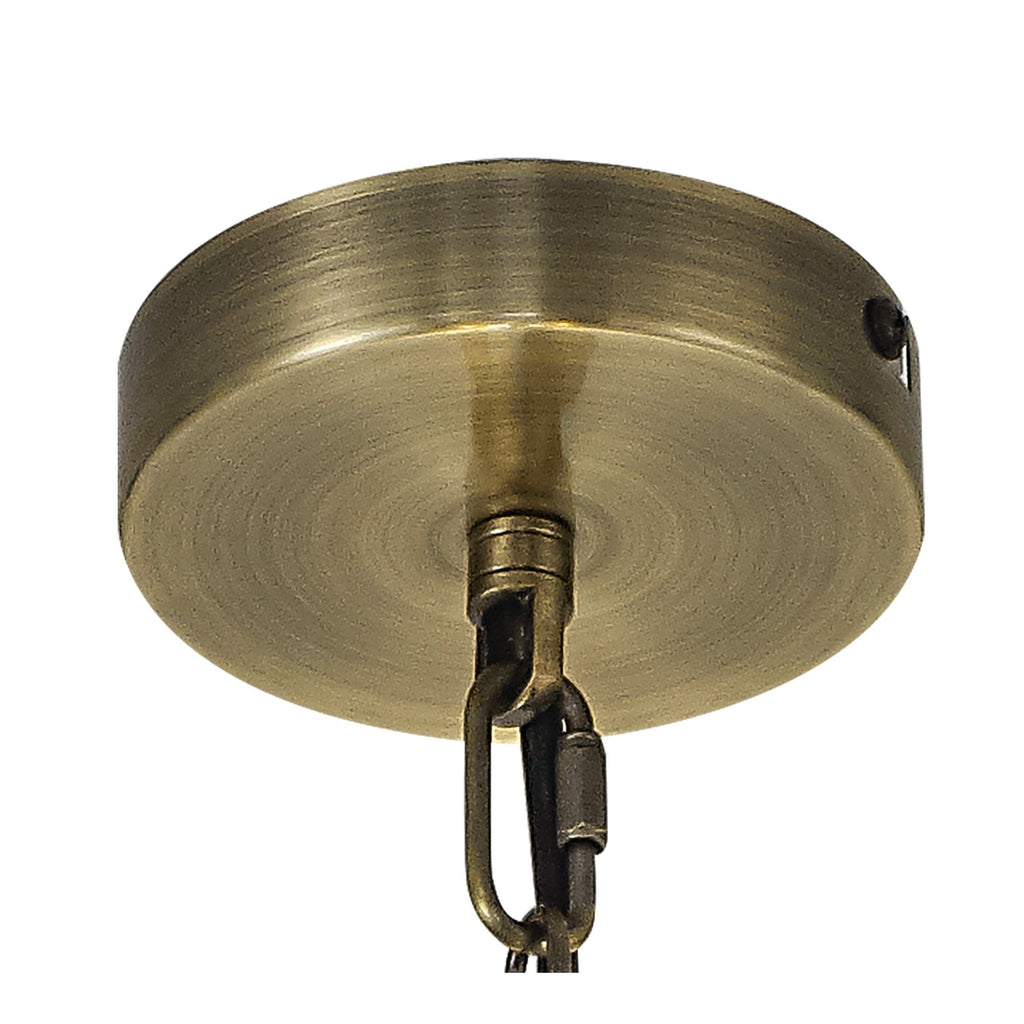 NL84309 Prince Pendant 2 Light Antique Brass