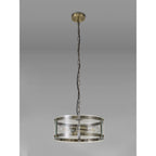 NL84309 Prince Pendant 2 Light Antique Brass