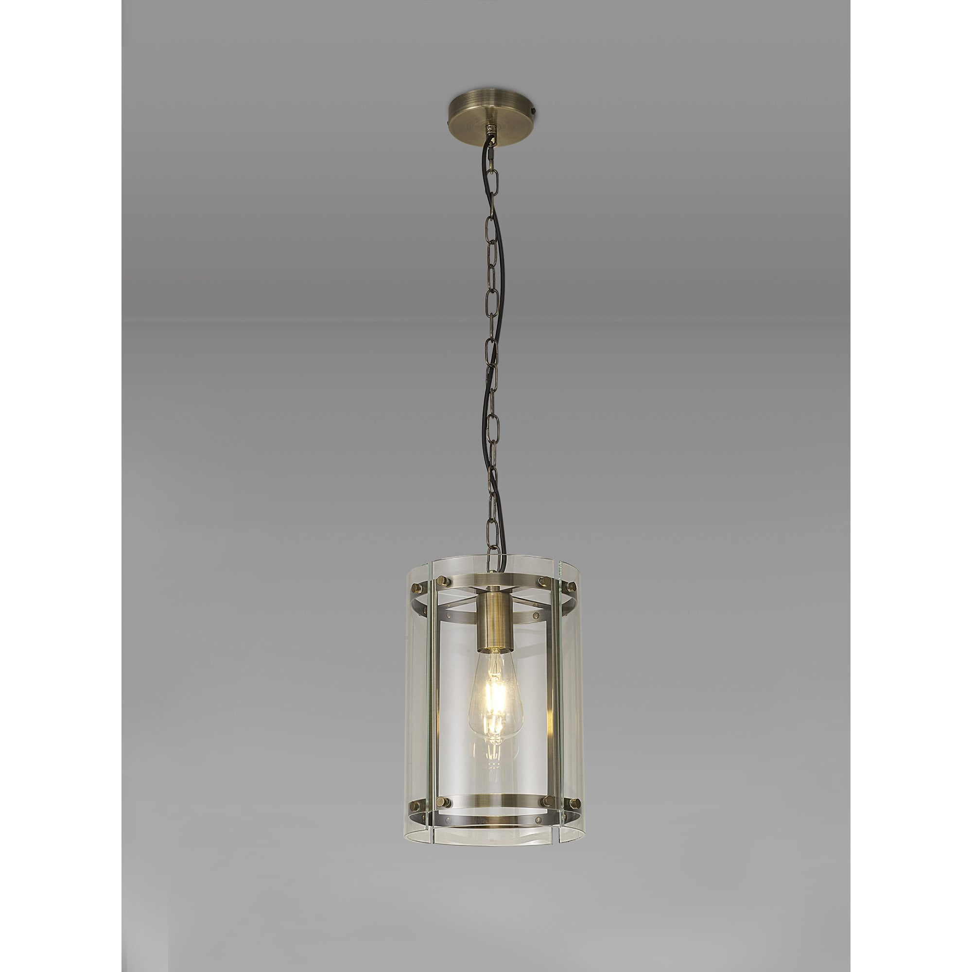 NL84319 Prince Pendant 1 Light Antique Brass