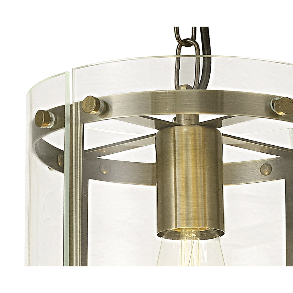 NL84319 Prince Pendant 1 Light Antique Brass