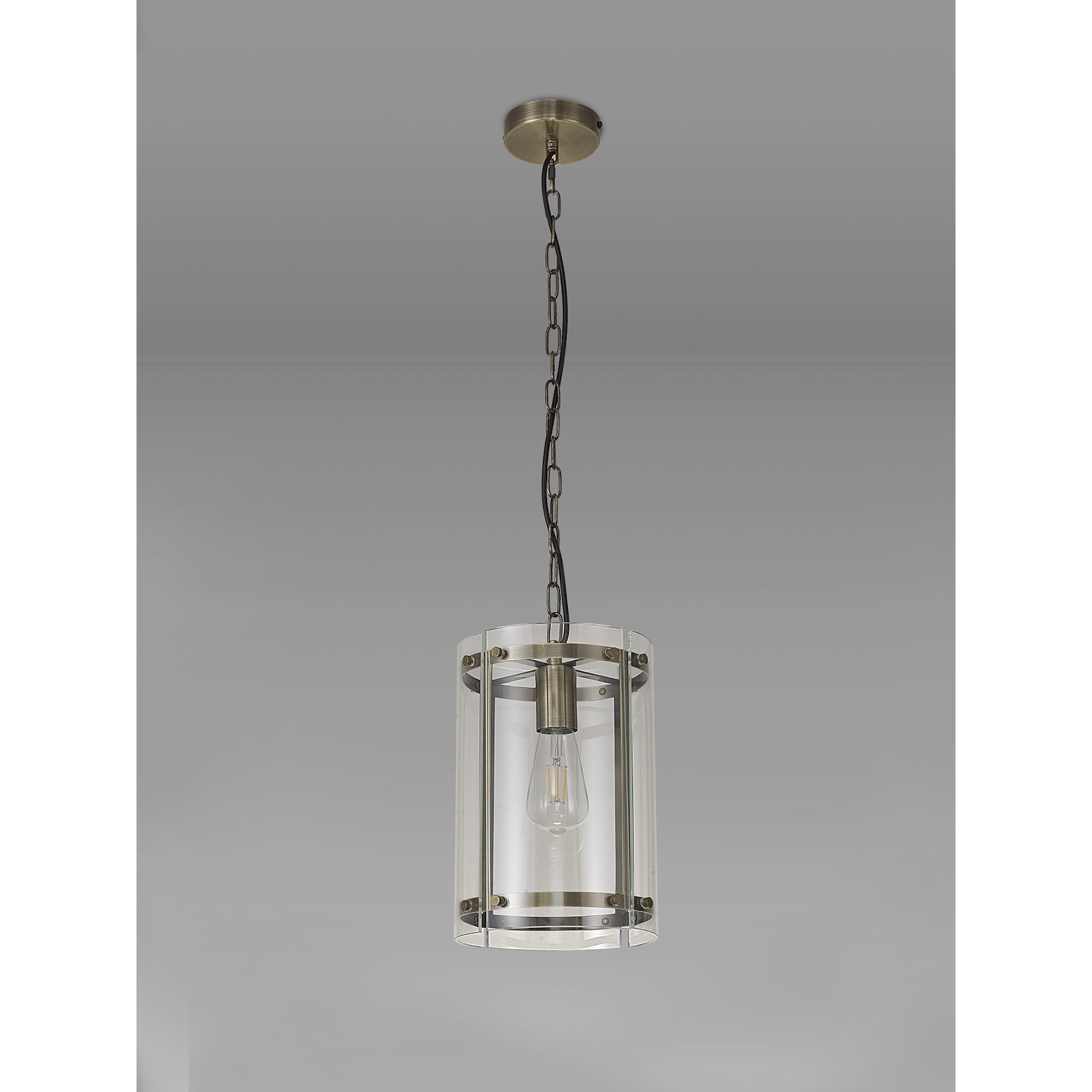 NL84319 Prince Pendant 1 Light Antique Brass