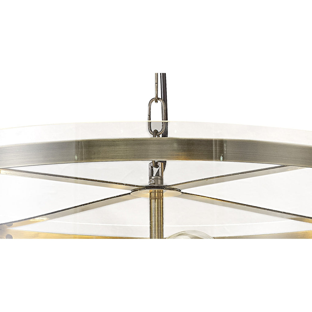 NL84329 Prince Pendant 4 Light Antique Brass