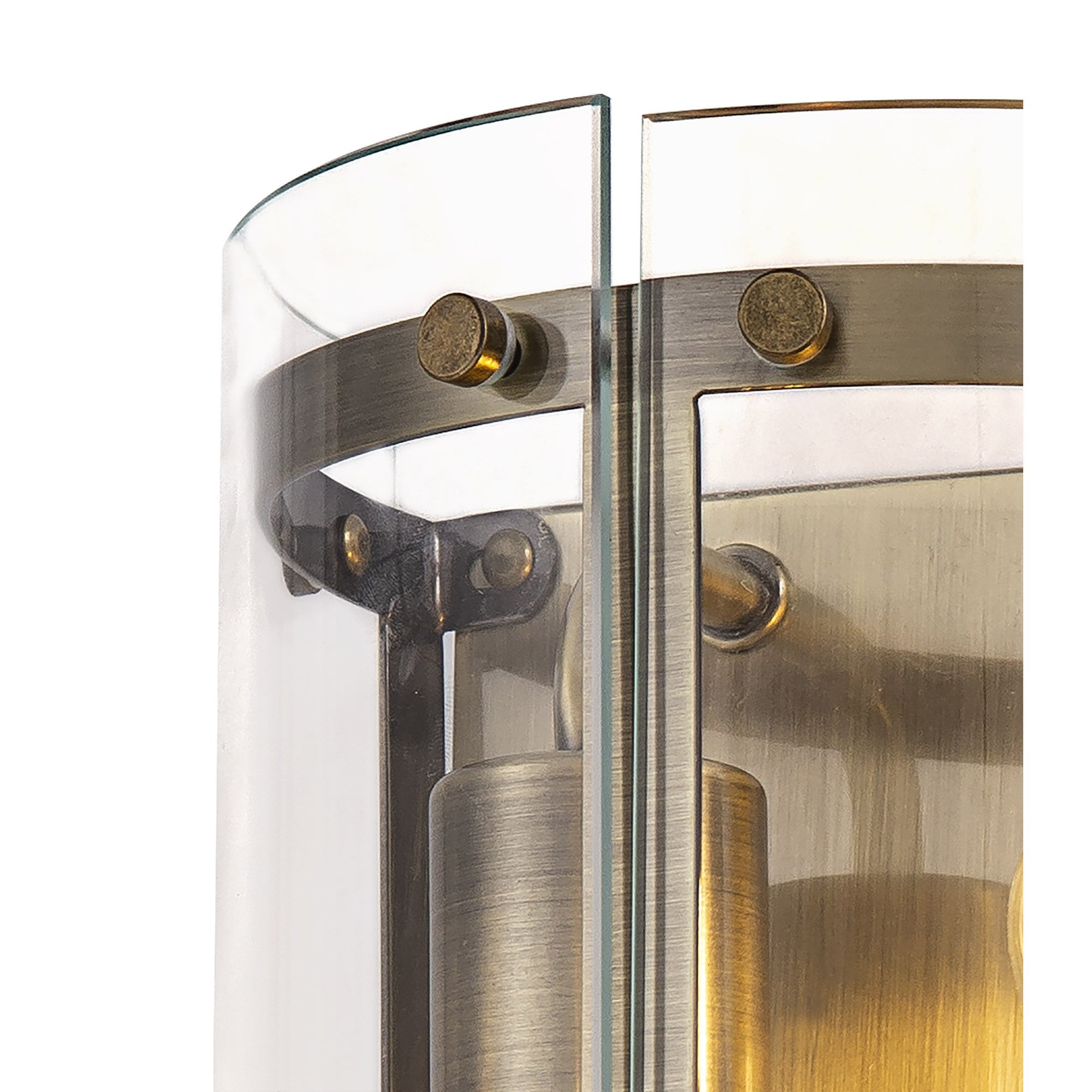 NL84339 Prince Wall Light 2 Light Antique Brass