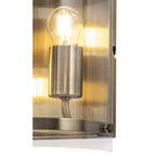 NL84339 Prince Wall Light 2 Light Antique Brass