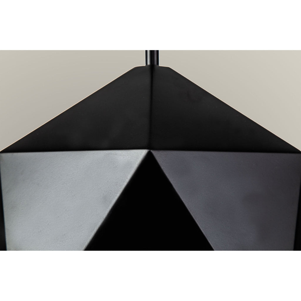 NL84599 Isle Single Pendant Adjustable Matt Black/Gold Inner