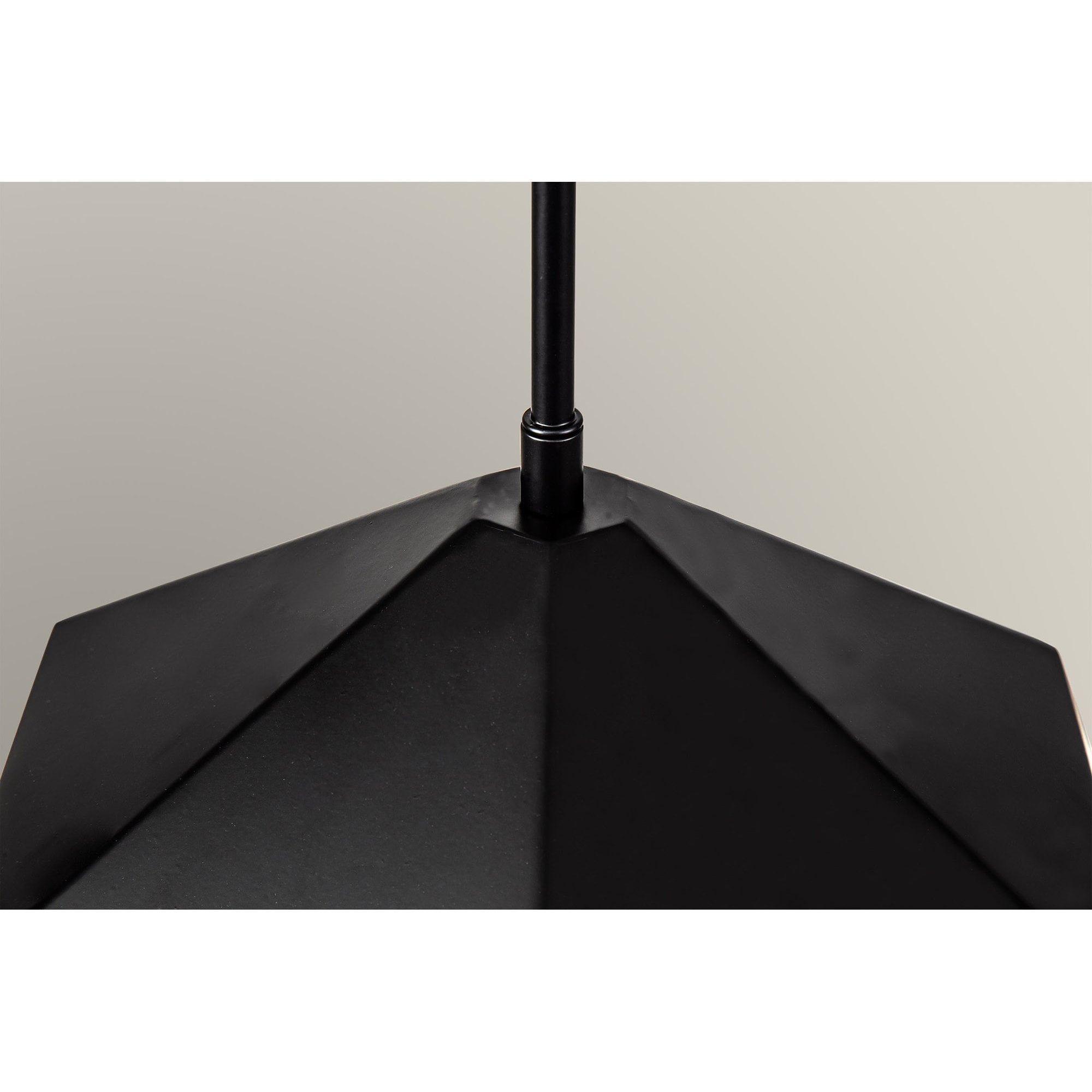 NL84599 Isle Single Pendant Adjustable Matt Black/Gold Inner