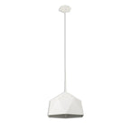 NL84609 Isle Single Pendant AdjustableWhite/Silver Inner