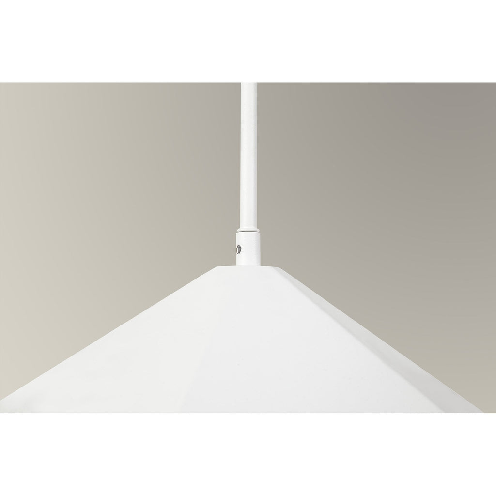 NL84609 Isle Single Pendant AdjustableWhite/Silver Inner
