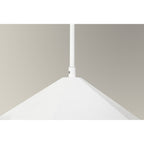 NL84609 Isle Single Pendant AdjustableWhite/Silver Inner