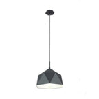 NL84619 Isle Single Pendant Adjustable Graphite/White Inner
