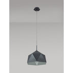 NL84619 Isle Single Pendant Adjustable Graphite/White Inner